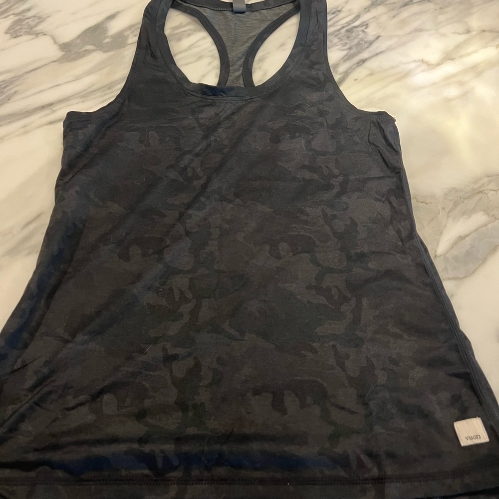 Vuori grey camouflage racerback tank never worn size S